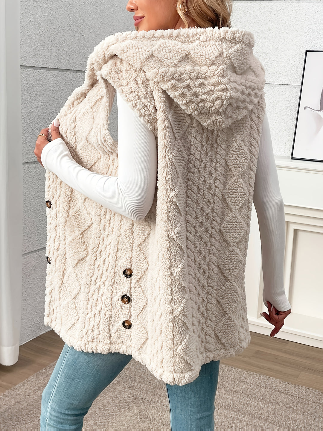 Novezzi™ | Rosie Textured Knit Drape Coat