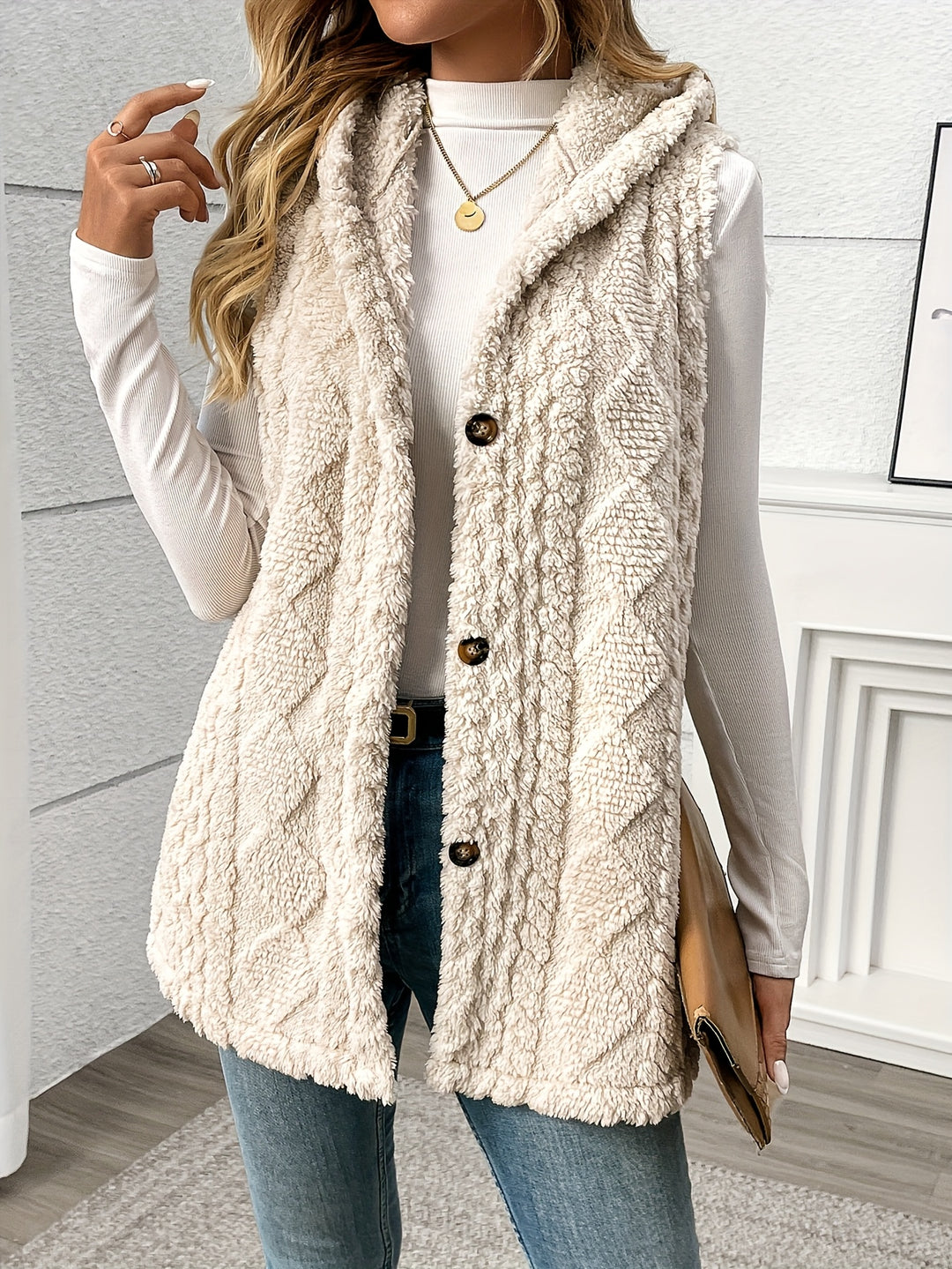 Novezzi™ | Rosie Textured Knit Drape Coat