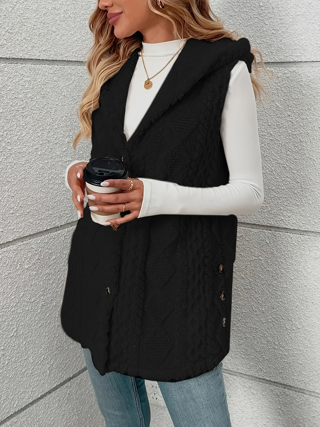 Novezzi™ | Rosie Textured Knit Drape Coat