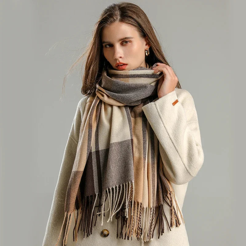 Novezzi™ | Plaid Cashmere Scarf