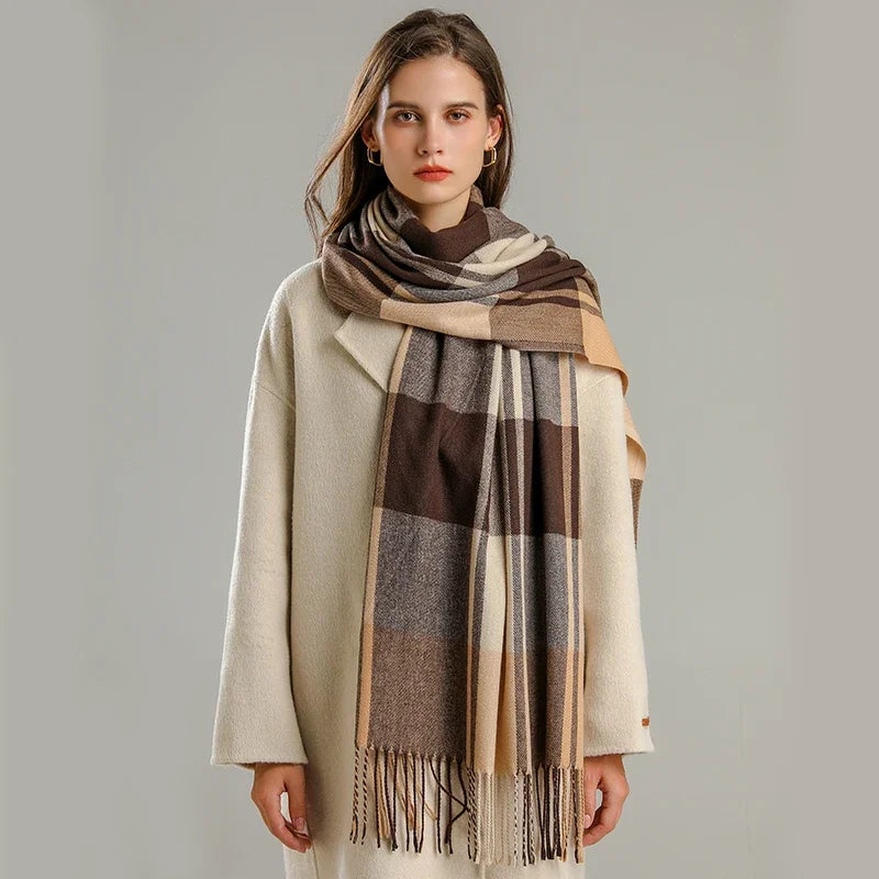Novezzi™ | Plaid Cashmere Scarf