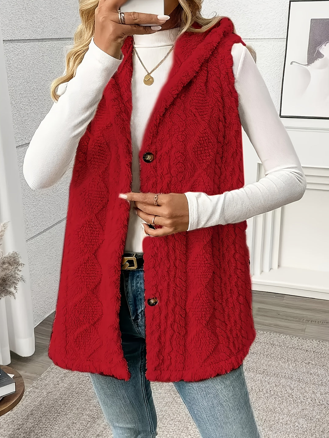 Novezzi™ | Rosie Textured Knit Drape Coat